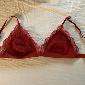 Aritzia bralette S Monterey corsa red
